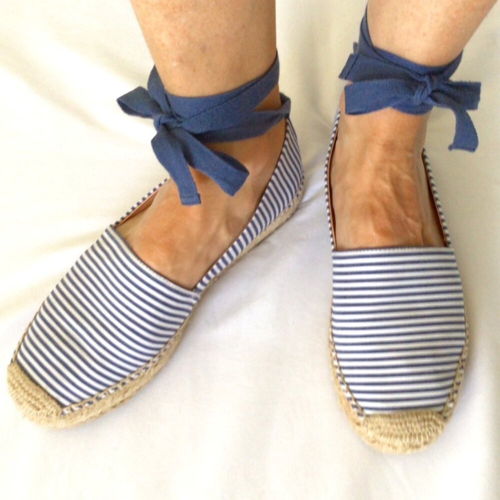 J. Crew Striped Espadrilles Sz 8.5